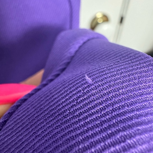 NWT Saint Art LUCY MID-RISE RELAXED FIT TROUSER Royal Purple Size Medium - Picture 9 of 15